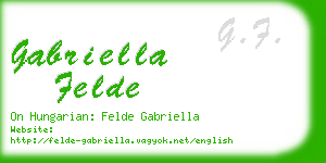 gabriella felde business card